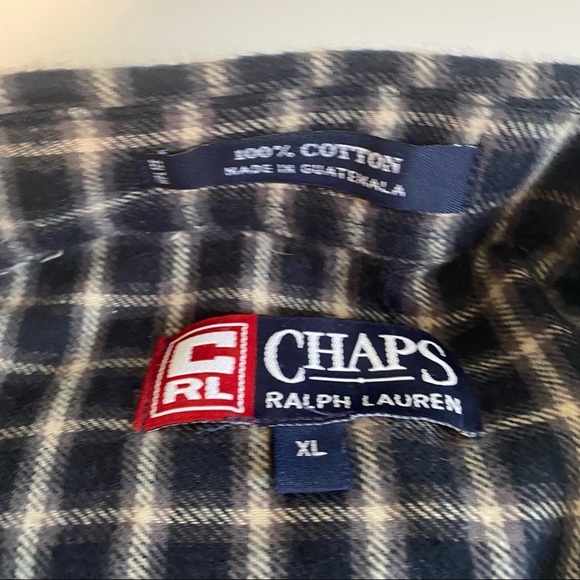 Chaps Ralph Lauren Navy Button Down Shirt - Picture 4 of 5